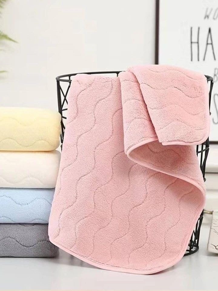 Reexplore Super Absorber Light Weight Microfiber Bathing Towel Soft Quick Dry Bath Towel for Men & Women with Hand Towel Combo -70 x 140cm + 35 X 70 cm, 350 GSM (1 Bath Towel + 1Hand Towel) - Image 5