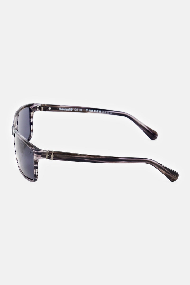 Timberland Men TB00032 Rectangular Sunglasses, Grey - Image 4