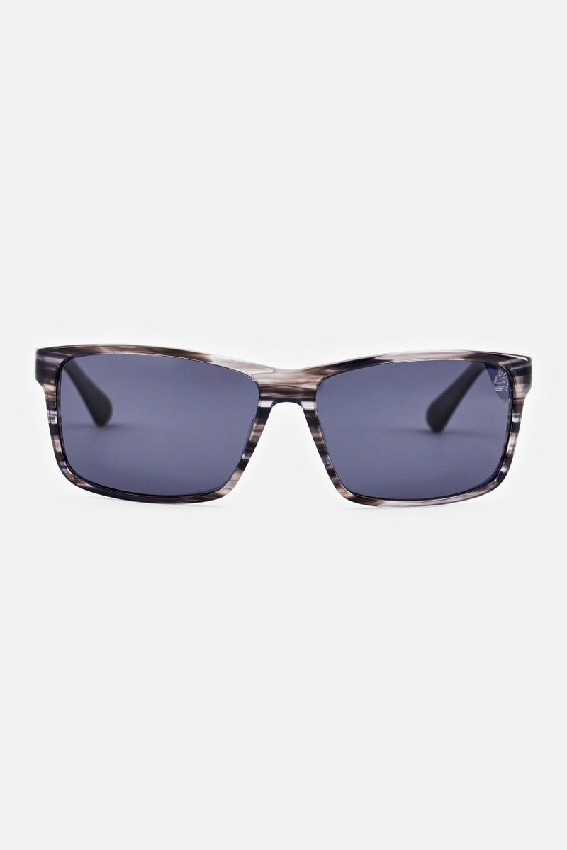 Timberland Men TB00032 Rectangular Sunglasses, Grey - Image 1