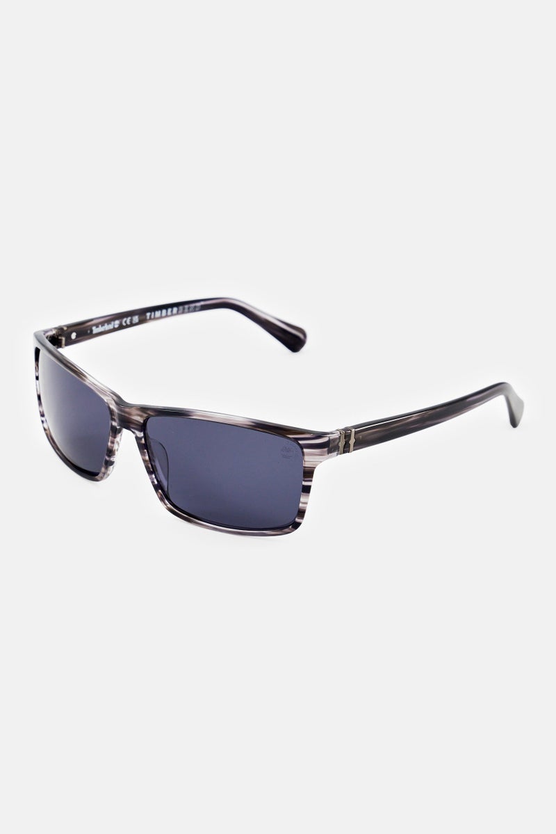 Timberland Men TB00032 Rectangular Sunglasses, Grey - Image 3
