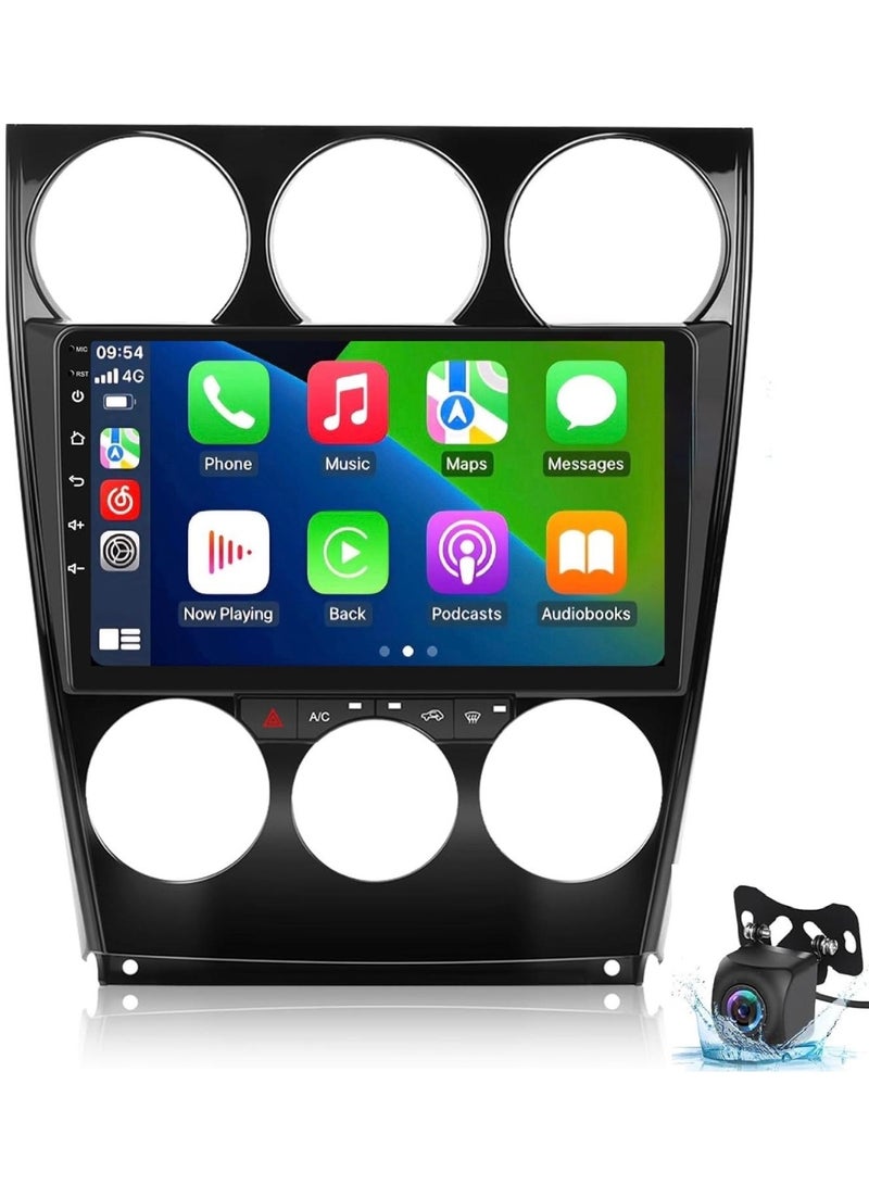 SHEZA STAR Android Car Stereo for Mazda 6 2004-2015 1GB RAM 32GB ROM M-Link Wi-Fi BT, Radio GPS, 9 Inch IPS Touch Screen with AHD Camera Included - Image 1
