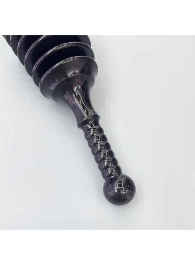 Heavy Duty Sink Drain Plunger Black, Powerful Bellows Plunger for Kitchen Sink, Bathroom Basin, Shower Floor Drain and Bathtub, Commercial & Household Unclogging Tool - Image 4