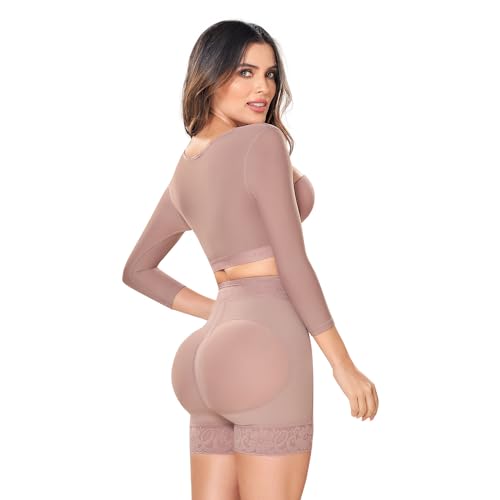 Ann Chery 5155 High Waist Short Butt Shaper | Butt Lifting Shapewear Tummy Control | Colombian Faja (US, Alpha, X-Small, Regular, Regular, Cocoa) - Image 3