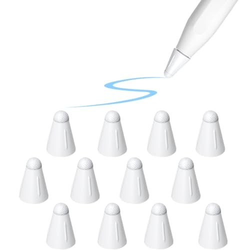 SIXFU Upgrade Covers for Apple Pencil Tips Suitable Paper-Like Screen Protector, Noise Reduction Accessories for Apple Pencil 2nd Generation/ 1st Gen/USB-C iPencil tip(12 PCS) - Image 1