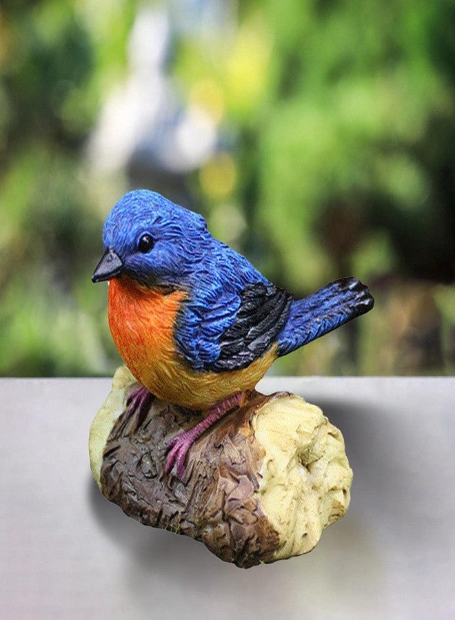 Joylern Bird Statue Resin Bird Figurines Animal Ornament for Home Office Wedding Party Table Decoration - Blue - Image 5
