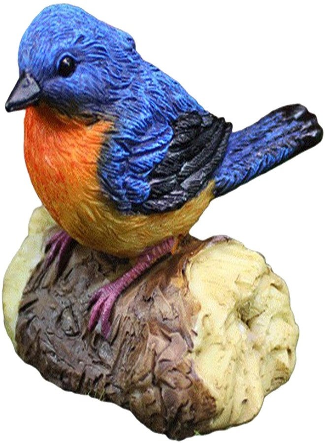 Joylern Bird Statue Resin Bird Figurines Animal Ornament for Home Office Wedding Party Table Decoration - Blue - Image 1