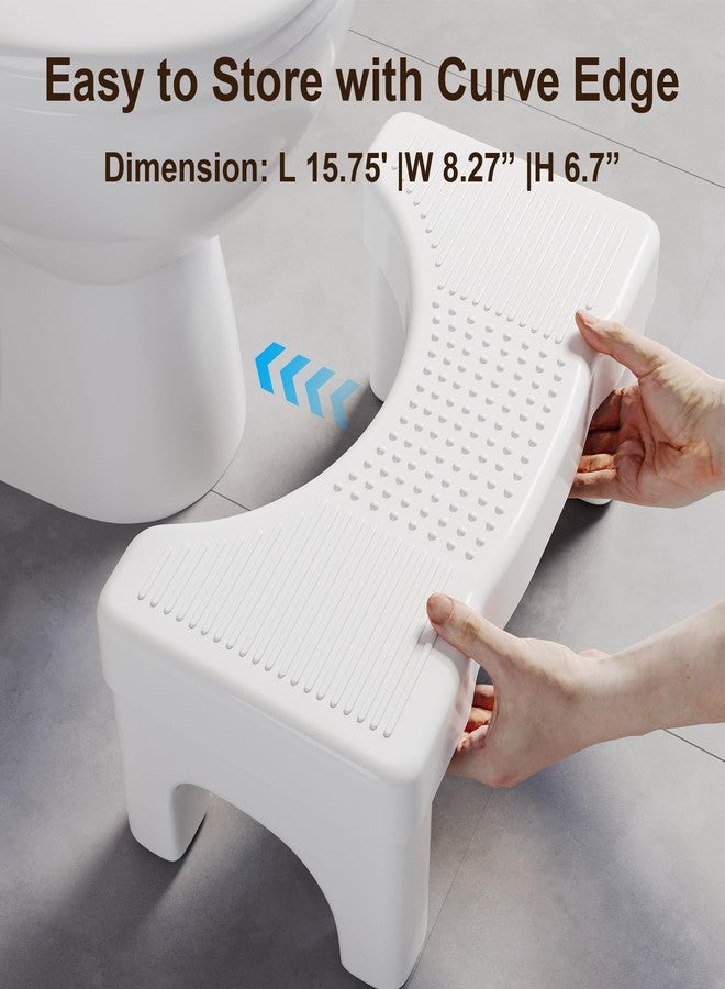 Aofure Premium Toilet Stool Squat for Adults, Non-Slip Squatting Poop Stool for Bathroom, Portable Toilet Pooping Stool for Adult/Kids, 7 Inch Potty Foot Step, US Patented - Image 4