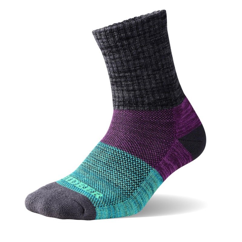 FEIDEER Men's Thick Cotton Full Cushion Quarter Crew Socks for Outdoor Hiking Everyday, Midweight, 5 Pairs (5MS20605-XL) - Image 5