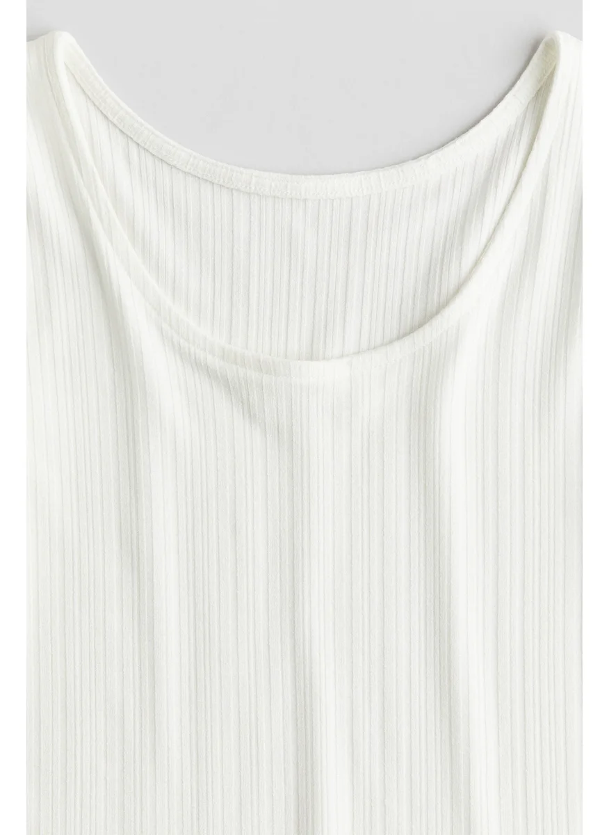 اتش اند ام Ribbed Jersey Top