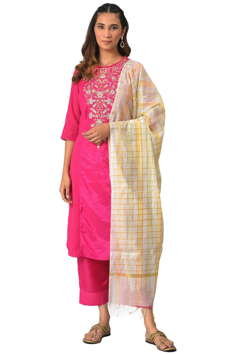 Aurelia Women's Polyester Set (22AUD10505-604695_Natural - Image 1