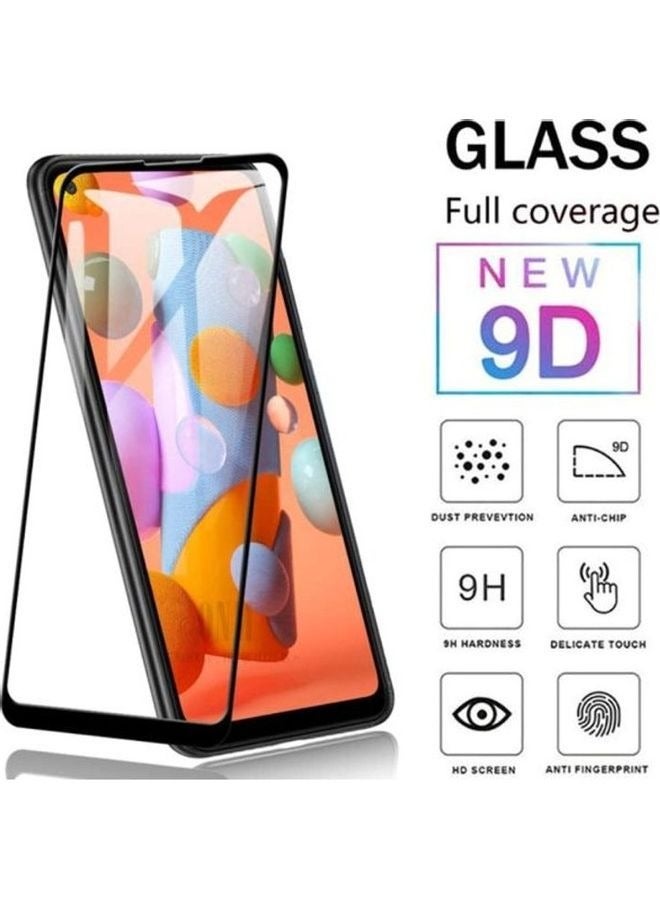 shAyzee Samsung Galaxy A11 Tempered Glass Screen Protector Clear/Black - Image 2
