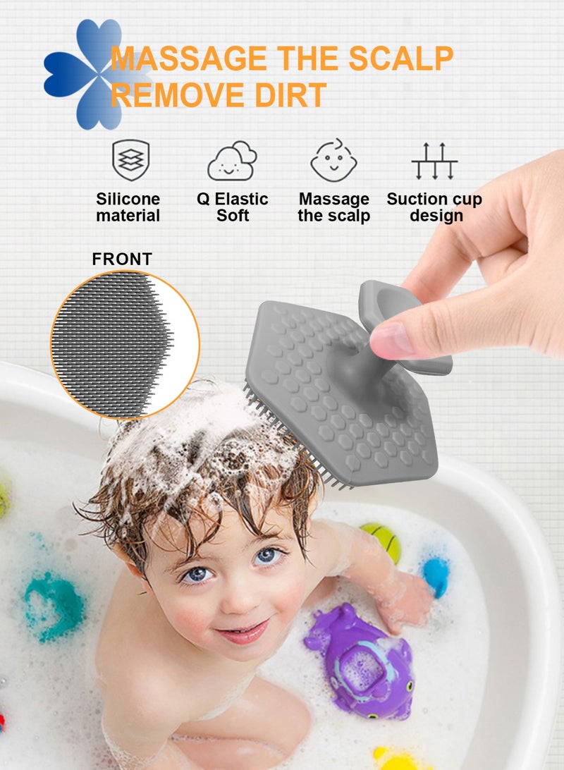 HomarKet 3 Pack Silicone Body Scrubber, Anti Cellulite Massage Scrubber, Long Handle Back Scrubber Exfoliating Shower Brush for Men & Women, Removes Dead Skin, Reduces Cellulite, Improves Circulation, Fast Dry, Non Slip - Image 4