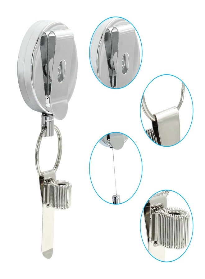 Rierdge 2Pcs Retractable Pencil Holder, Universal Retractable Lanyard Pen Holder for Nurses, Waiters, Teachers - Image 4