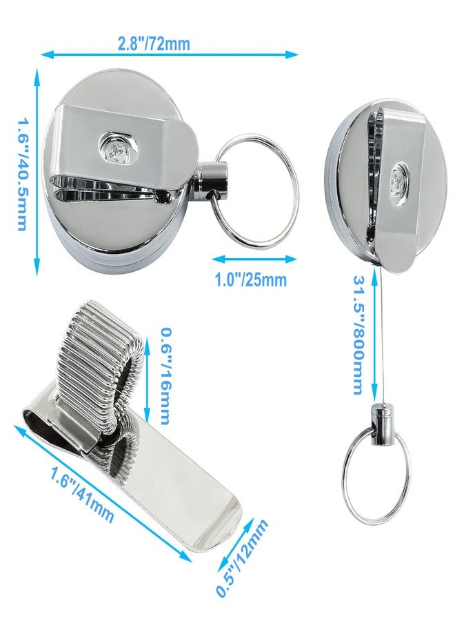 Rierdge 2Pcs Retractable Pencil Holder, Universal Retractable Lanyard Pen Holder for Nurses, Waiters, Teachers - Image 3