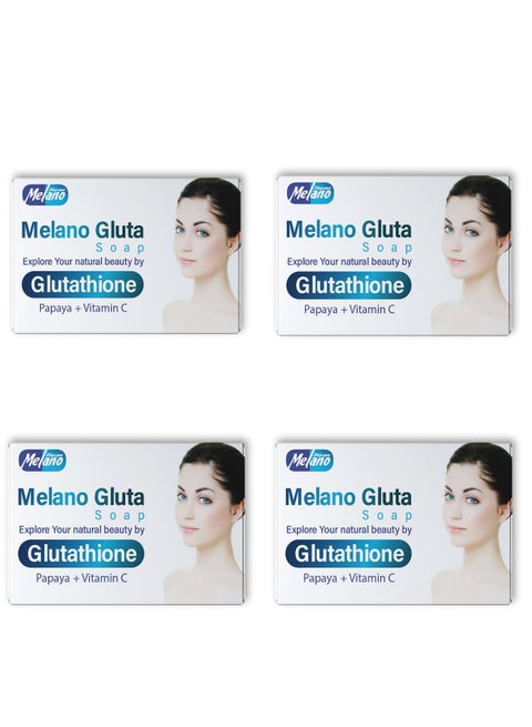 MELANO Gluta Soap Explore Your Natural Beauty By Glutathione Papaya And  Vitamin C 100 g 4 Pcs | Best Price Bahrain | Manama, Riffa