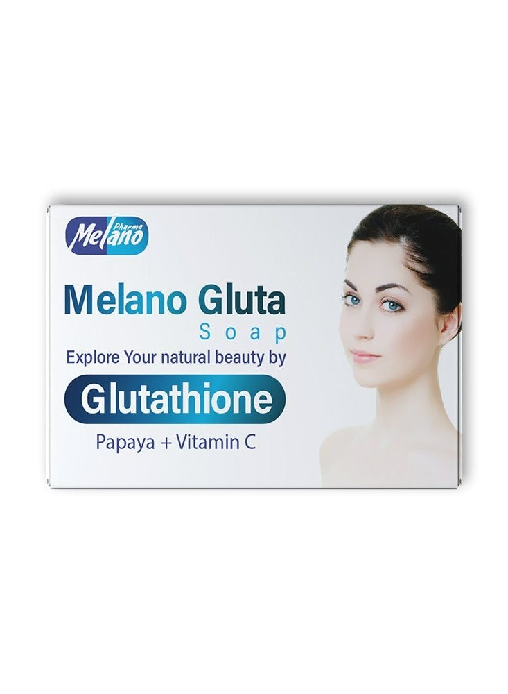 MELANO Gluta Soap Explore Your Natural Beauty By Glutathione Papaya And  Vitamin C 100 g 4 Pcs | Best Price Kuwait | Salmiya, Jabriya
