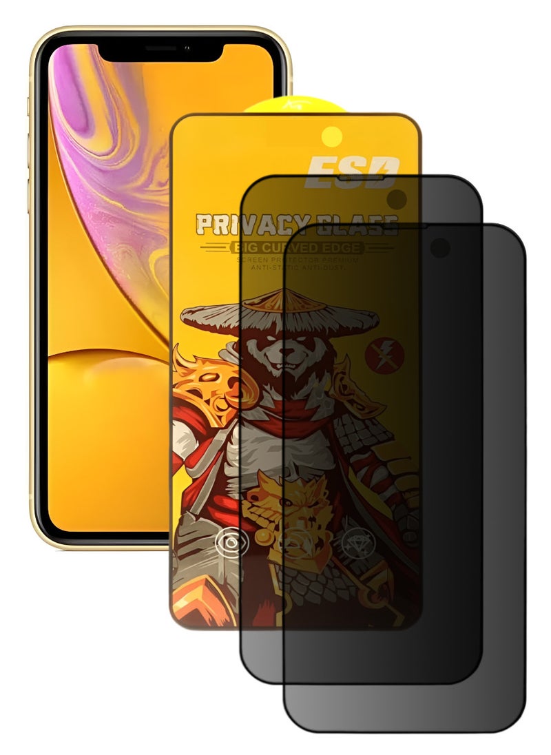 اي اس دي قطعتين، واقي شاشة عالي الجودة لهاتف ايفون XR - Image 1