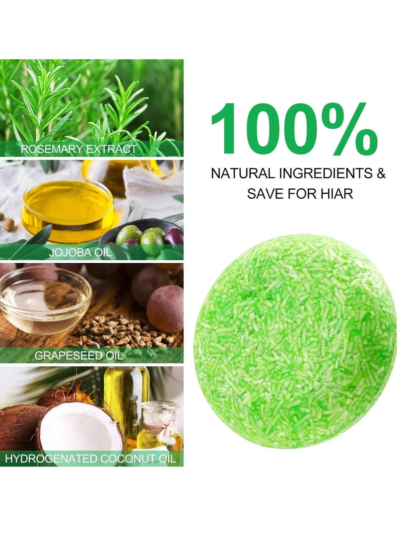 ALIVER 60g Natural Rosemary Shampoo Bar Anti Hair Loss Smooth Hair Strengthen Hair Nourish Scalp Organic Solid Shampoo Rosemary Oil Shampoo Bar for Hair Growth Solid Shampoo Soap Deep Cleansing Hair Shampoo  - Image 2