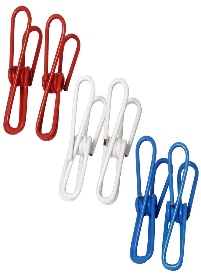 شيف كرافت مجموعة مشابك أسلاك البناء من شيف كرافت سيليكت، 6 قطع، أبيض/أحمر/أزرق - Image 1