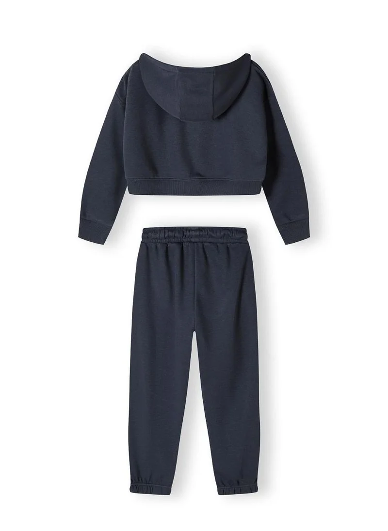 MINOTI Kids Girls Tracksuit Set with Hoodie Jacket and Jogger Bottoms