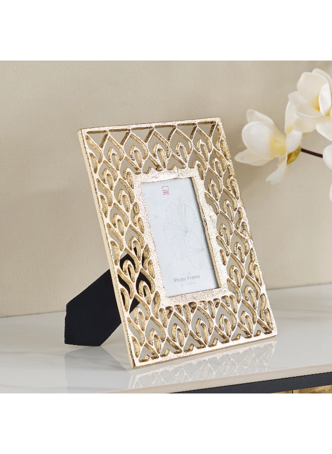 Home Box Ozawa Cutwork Aluminium Single Photo Frame - 23x2x29 cm - Image 1