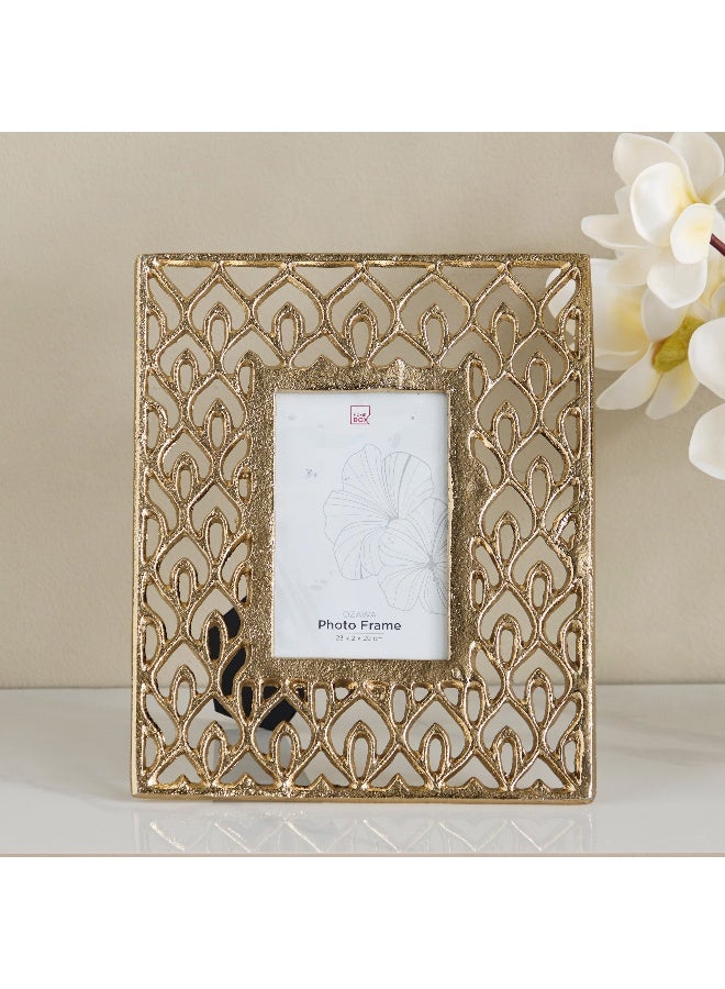 Home Box Ozawa Cutwork Aluminium Single Photo Frame - 23x2x29 cm - Image 2