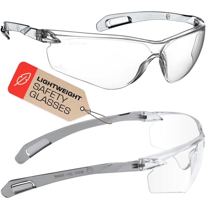 NoCry ANSI Z87.1 Safety Glasses with Scratch Resistant Coating - Anti Fog Safety Glasses, Clear Safety Glasses for Men, 100% UV Resistant Eye Protection Glasses - Suitable for Indoor or Outdoor Use - Image 1
