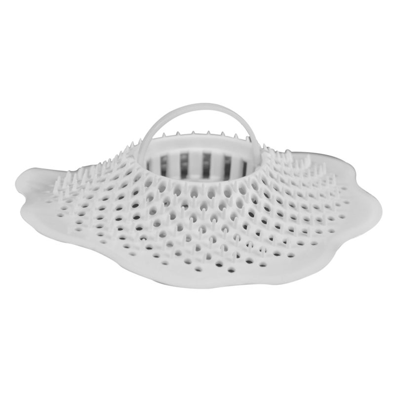 Danco 10306 Tub Protector Hair Cather and Strainer Hair Drain Clog Prevention Drain Snake Snare and Auger