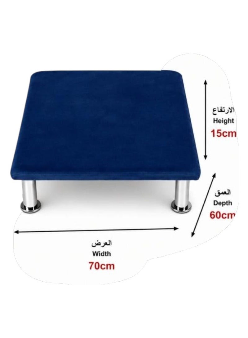 Wooden Paloot Game Table for Playing Cards, Palot Mid Size 70*60 CM Floor Baloot Game Table for Kids & Adults - Image 2