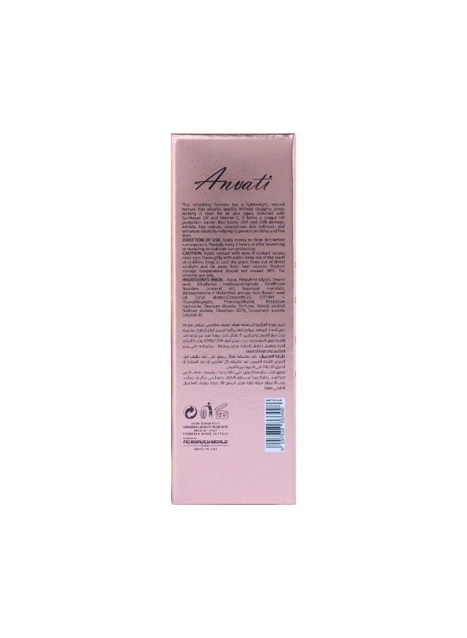 Anvati Hydrating Sunblock with Foundation – Moisturizing Tinted Sunscreen with SPF for Daily UV Protection | Skin Tone Correcting, Lightweight, Non-Greasy Sun Protection Cream for Smooth & Even Coverage - Image 4