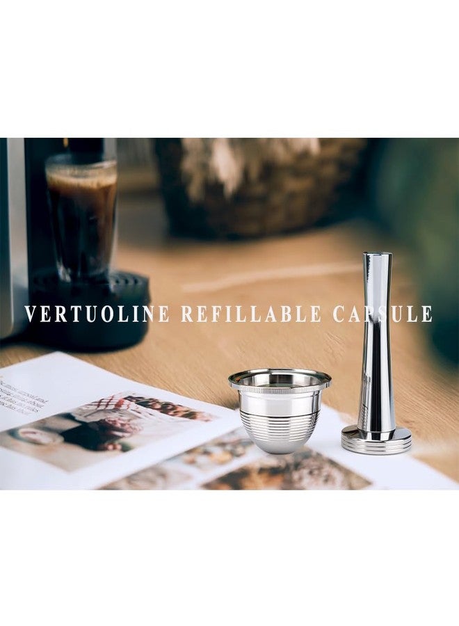 Sesama Reusable Coffee Capsules Pods for Nespresso VertuoPlus Vertuoline Series 304 Stainless Steel,Eco-Friendly Refillable and Cost-Effective, MT0105-US - Image 5