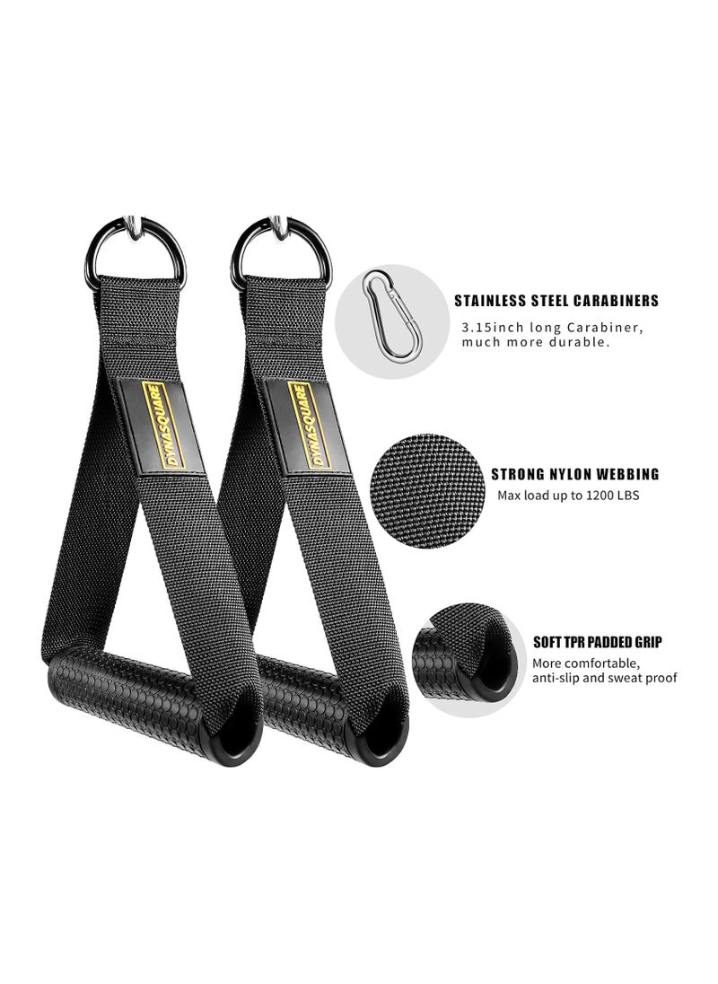 Generic Tricep Press Down Cable Machine Attachment, LAT Pulldown Attachments, Home Gym Accessories, Double D Handle, V-Shaped Bar, Tricep Rope, Pull Down Straight Bar  - Image 2