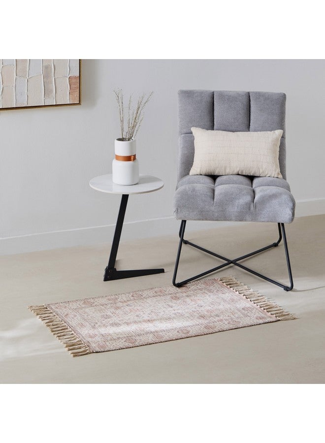 Home Box Glimmer Juana Handmade Printed Dhurrie 90 x 60 cm - Image 1