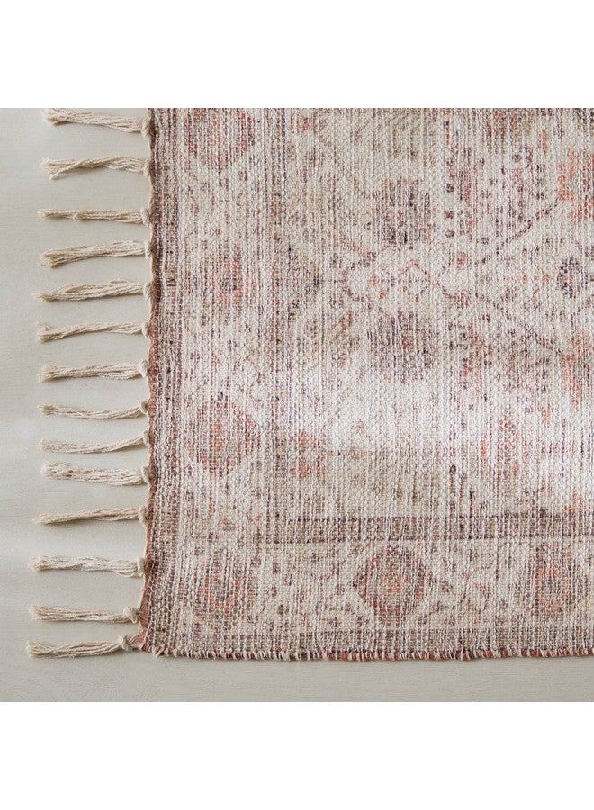 Home Box Glimmer Juana Handmade Printed Dhurrie 90 x 60 cm - Image 3