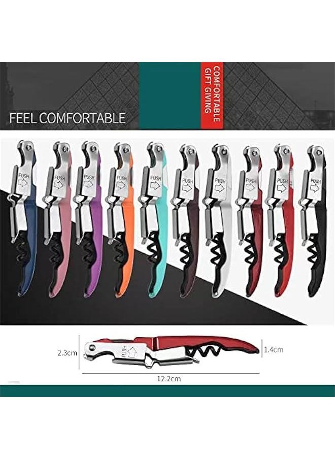 Generic - Waiter Corkscrew, Corkscrew Wine Opener Stainless Steel, Wine Bottle Opener Wine Key for Restaurant Waiters Bartenders Sommelier (Black) - Image 1
