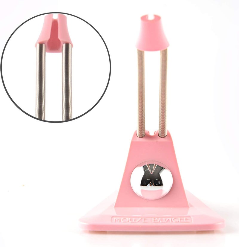 ONE250 Mouse Bungee Cable Cord Management Clip Gaming Flexible Fixer Holder - Gaming Drag-Free Wired Mouse Support (Pink) - Image 3