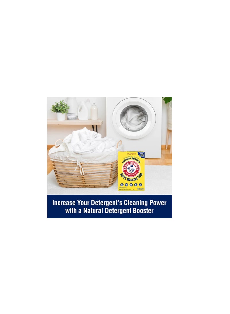Arm & Hammer Super Washing Soda Household Cleaner & Laundry Booster, 55oz (1.55kg) - Image 4