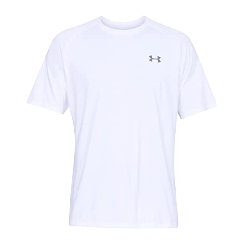 Under Armour Men's Tech 2.0 Short-Sleeve T-Shirt , White (100)/Overcast Gray, Large - Image 3