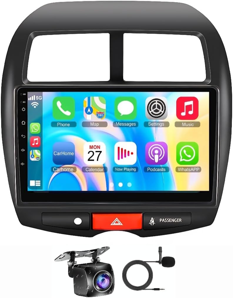 Vierex Fit Mitsubishi Outlander Car Stereo, Wireless CarPlay & Android Auto, GPS Navigation, WiFi,BT, for Mitsubishi Outlander Sport 2011-2017, ASX 2013-2015 (8+128GB 8CORE Carplay) - Image 1