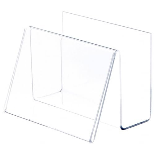 Plymor Clear Acrylic Deluxe Postcard Holder & Display (Horizontal), 6" W x 4.25" D x 4.5" H - Image 1