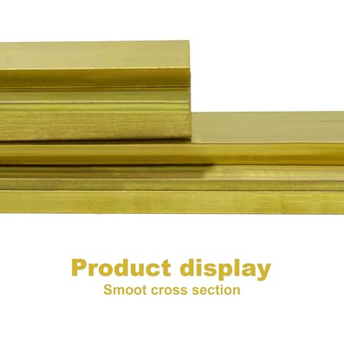 SuperDi 1/4" x 2" C360 Brass Flat BAR 12" Long Solid .250" Plate Mill Stock H02 - Image 3