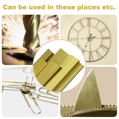 SuperDi 1/4" x 2" C360 Brass Flat BAR 12" Long Solid .250" Plate Mill Stock H02 - Image 5