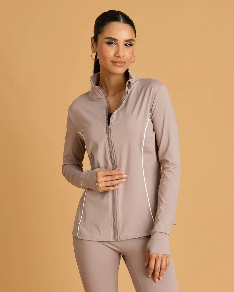 Redtag Women Beige Active Sweatshirt
