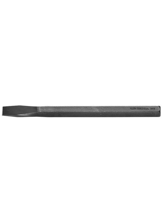 Klein Tools 66174 Cold Chisel 1/2-Inch Blade, 12-Inch Length, Made in USA - Image 1