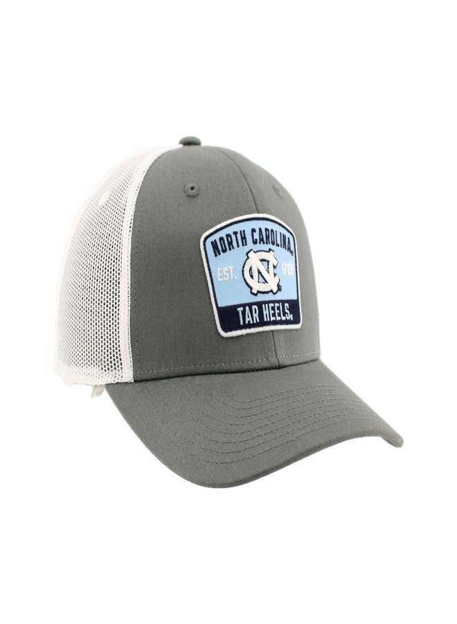 ZHATS North Carolina Tar Heels NCAA Officially Licensed Snapback Hat Big Rig Patch Smoke White Switchback - Image 2