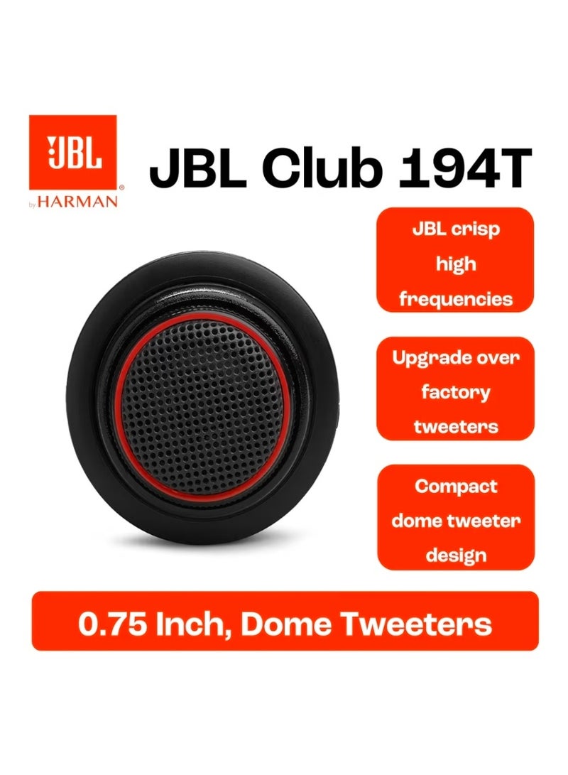 JBL Club 192T 3/4" Car Tweeter Speakers – 150W High-Performance Precision Tweeters by Harman Kardon (1 Pair) - Image 2