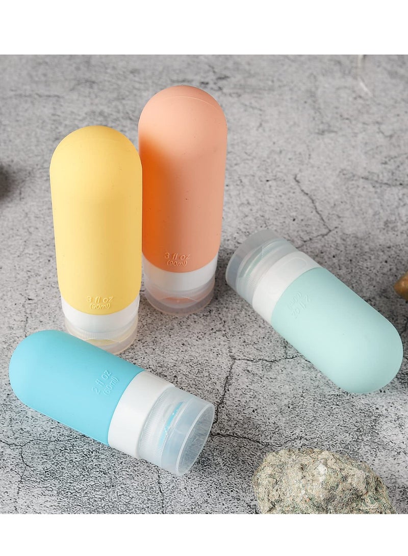 Generic 18pack Travel Bottles for Toiletries,TSA Approved Silicone Travel Containers jar for Toiletries,Leak Proof Refillable Liqus Shampoo And Conditioner Travel Essentials toiletry Bottles  - Image 3
