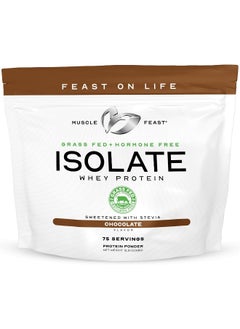 Muscle Feast Grass-Fed Whey Protein Isolate, All Natural Hormone Free Pasture Raised, Chocolate, 5Lb (75 Servings)  - Image 1