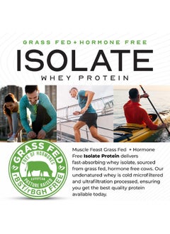 Muscle Feast Grass-Fed Whey Protein Isolate, All Natural Hormone Free Pasture Raised, Chocolate, 5Lb (75 Servings)  - Image 4