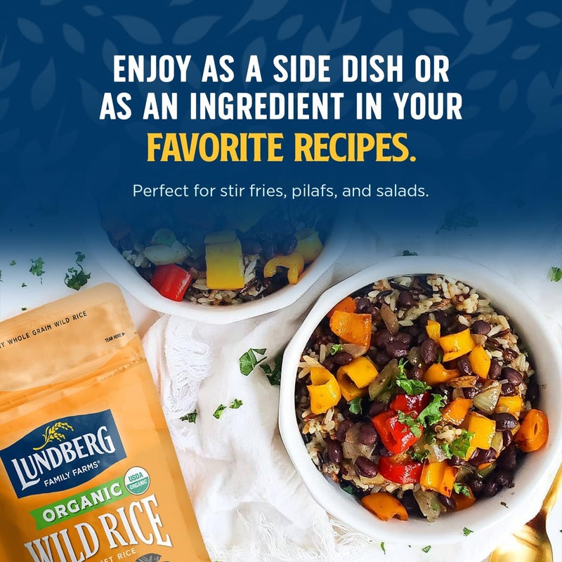 Lundberg Organic Wild Rice - 8 Oz Gourmet Rice, Regenerative Organic Certified - Image 4